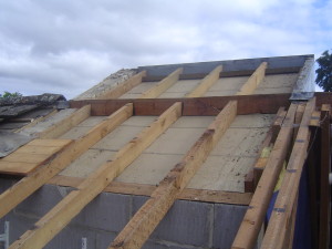 Not a scrap of insulation above the stairwell ceiling